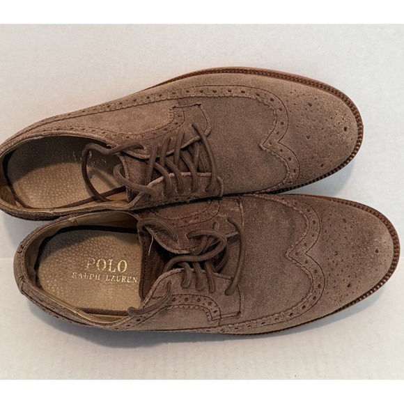 Polo Ralph Lauren Torrington wingtip Brogue Lace up Shoes Brown US‎ Size 8.5D main image 9